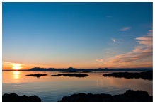View at dusk
